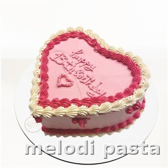 Yazılı Kalp Pasta