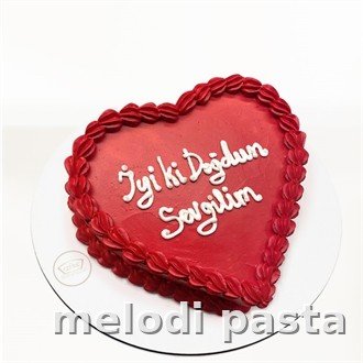 Yazılı Kalp Pasta