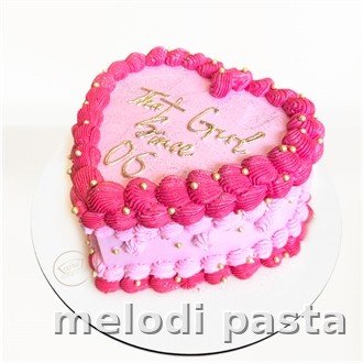 Yazılı Kalp Pasta