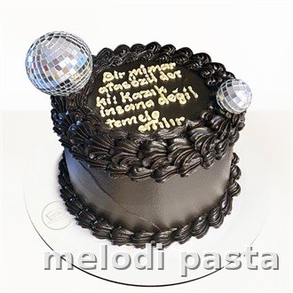Yazılı Disko Toplu Pasta