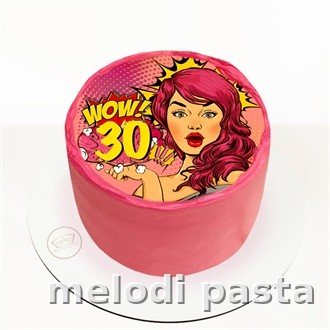30 Yaş Resimli Retro Pasta