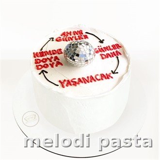 Disko Toplu Yazılı Pasta