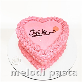 Yazılı Kalp Pasta