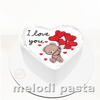 Yazılı Kalp Pasta