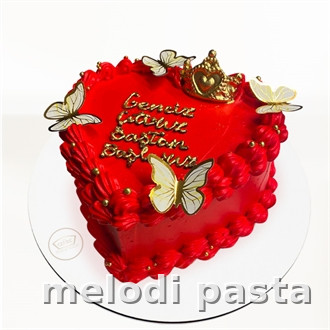 Yazılı Kalp Pasta