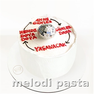 Disko Toplu Yazılı Pasta