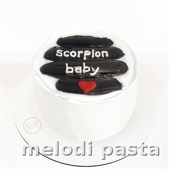 Scorpion Baby Yazılı Pasta